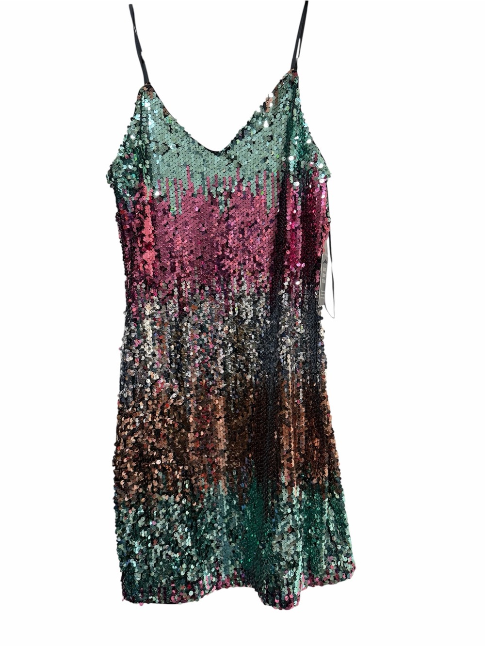 Express Gradient Color Sequin Mini Dress. Sz S NWT!